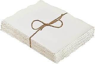 25 Sheets Watercolor Paper 300gsm Deckled Edge Paper 7