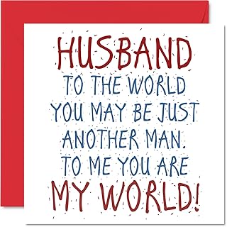 Husband Birthday Card - You Are My World