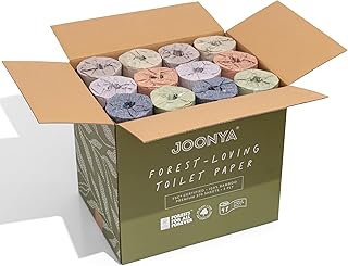 Joonya Premium Bamboo Toilet Paper, 48 Double Length Rolls