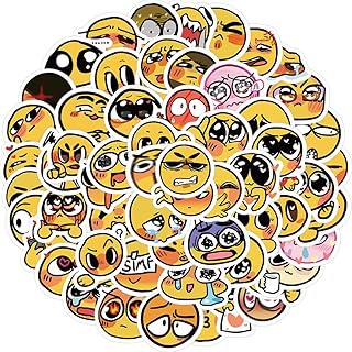 60Pcs Happy/Sad Face Stickers Pack