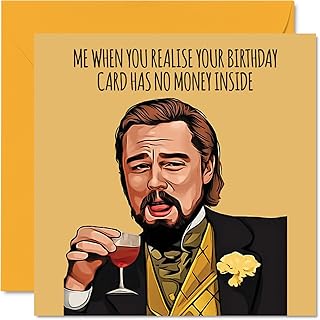 Funny Birthday Cards - No Money Leo Meme - Rude Cards
