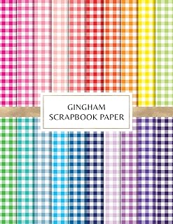 Rainbow Gingham Scrapbook Paper