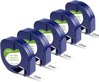 Anycolor DYMO LetraTag Refills Paper Label Tape 913