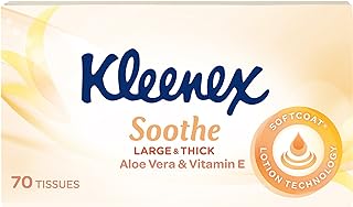 Kleenex Aloe Vera & Vitamin E Facial Tissues 70 Count