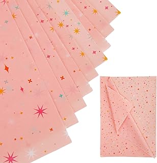 30 Sheets Star Shape Bible, Pink Packaging Paper 50x35cm Color