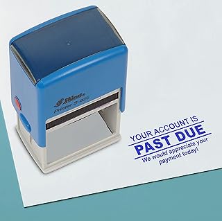 Past Due Self Inking Rubber Stamp