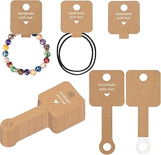 100Pcs Self Adhesive Bracelet Display Cards