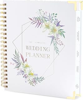 JUNART Wedding Planner Hardcover Book & Organizer
