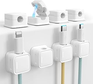 8 Pack Magnetic Cord Organizer Holder