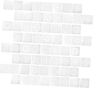 Ciieeo 64pcs Mandala Template Stencils for Kids