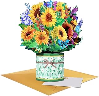 Magic Ants 3D Sunflowers Flower Bouquet Pop Up Mothers Day