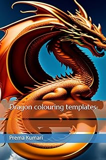 Creative dragon coloring templates
