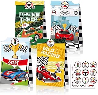 12x F1 Racing Party Favor Boxes