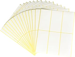 A5 Rectangular Label Stickers - White, 50 x 100
