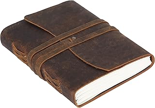 KomalC Leather Journal/Writing Notebook
