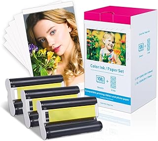 Canon Selphy CP1300 Ink and Paper KP-108IN Color Ink