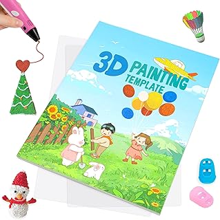 3D Pen Painting Book with 40 Templates