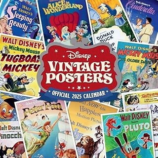 Disney Vintage Posters Calendar 2025