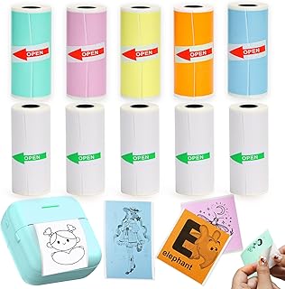 Rifanda 10 Rolls Thermal Sticker Paper