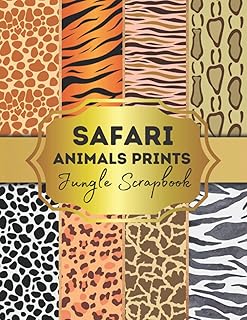 Safari Animals Prints Scrapbook Paper