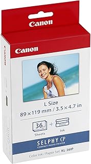 Canon Selphy Color Ink Plus Paper Set, 36 Sheets