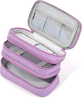 3-Layer Large Capacity Pen Pencil Case with Double Handles