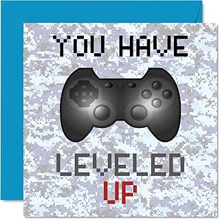 Leveled Up Gamer Birthday Card