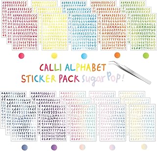 HZMM 30 Sheets Alphabet Number Stickers