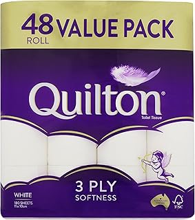 Quilton 3 Ply Toilet Tissue, 48 Rolls