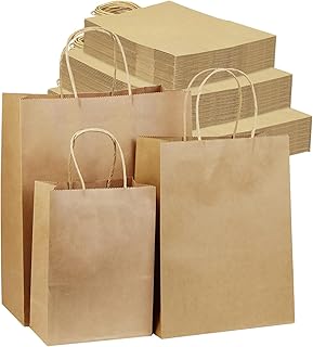 45pcs Assorted Size Brown Paper Gift Bags