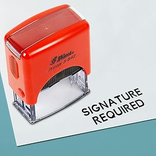 Printtoo Signature Required Self Inking Rubber Stamp