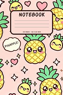 Tropical Pineapple Lined Notebook