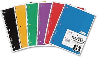 Mead Spiral Notebooks, 6 Pack