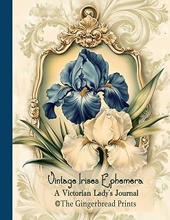 Vintage Irises Ephemera Journal Add-on