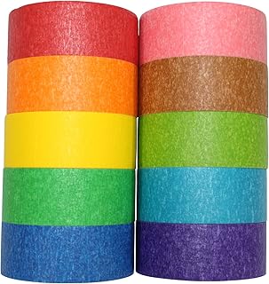 AUTENS Colored Masking Tape, 10 Pack