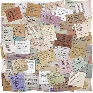 LakoArt Retro Typewriter Motivational Quotes Stickers (180 pcs