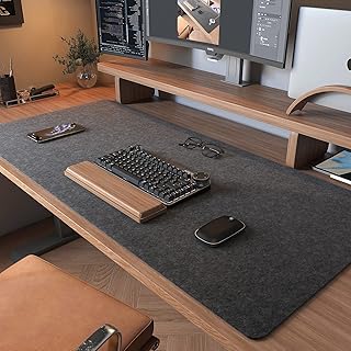 DAWNTREES Desk Pad, 100x40cm, Dark