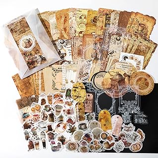 200Pcs Vintage Scrapbooking Stickers Pack