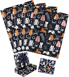 ZCOINS Cat Theme Wrapping Paper