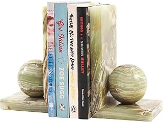 Radicaln Green Onyx Marble Bookends Set of 2