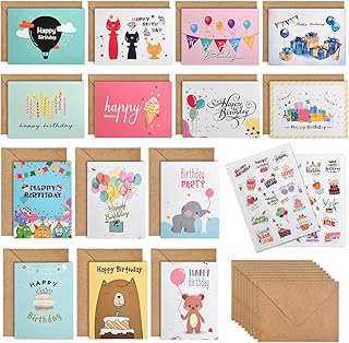 20 Pcs Happy Birthday Card KINGTLE Pack
