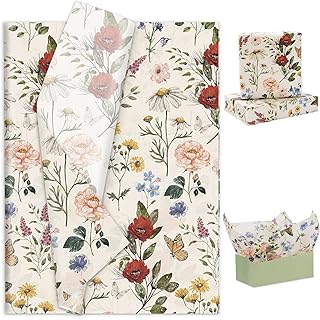 Vintage Wildflower Tissue Paper