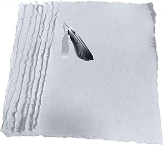 Deckle Edge Recycled Cotton Rag Mixed Media Card Stock