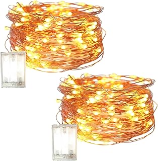 (2 Pack) Fairy Christmas LED String Lights, 10M /