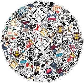 50 Pack Weightlifting Stickers