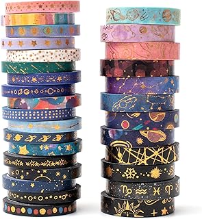 YUBX Skinny Galaxy Washi Tape Set