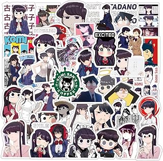 62Pcs Komi Cant Communicate Anime Stickers Pack