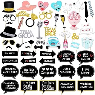 Simuer Wedding Photobooth Props Kit