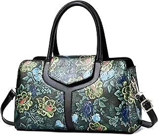 Floral Embossed Top Handle Crossbody Bag by Razzberry