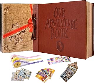 Adventure Book Leather-Bound Scrapbook